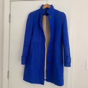 J. Crew Royal Blue Wool Coat
